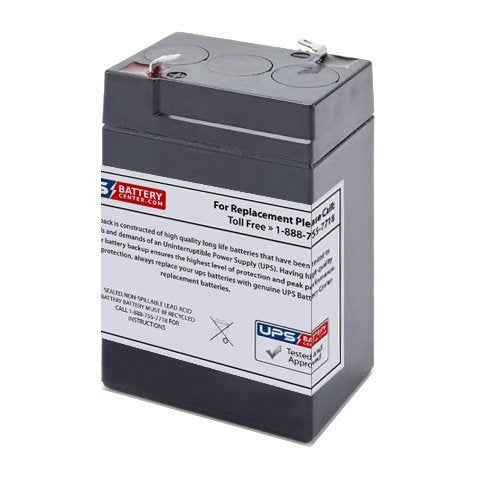 6V 4.5Ah Sealed Lead Acid Replacement Battery E94449