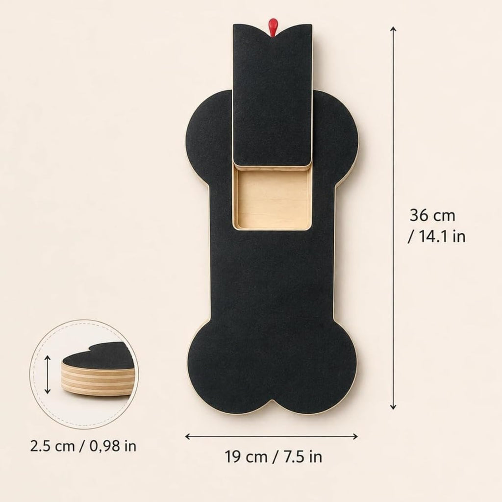Wooden Dog Nail Scratch Board with Treat Dispenser Z289