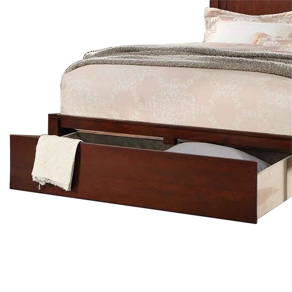 California King Panel Bed with Storage Drawers Y224070