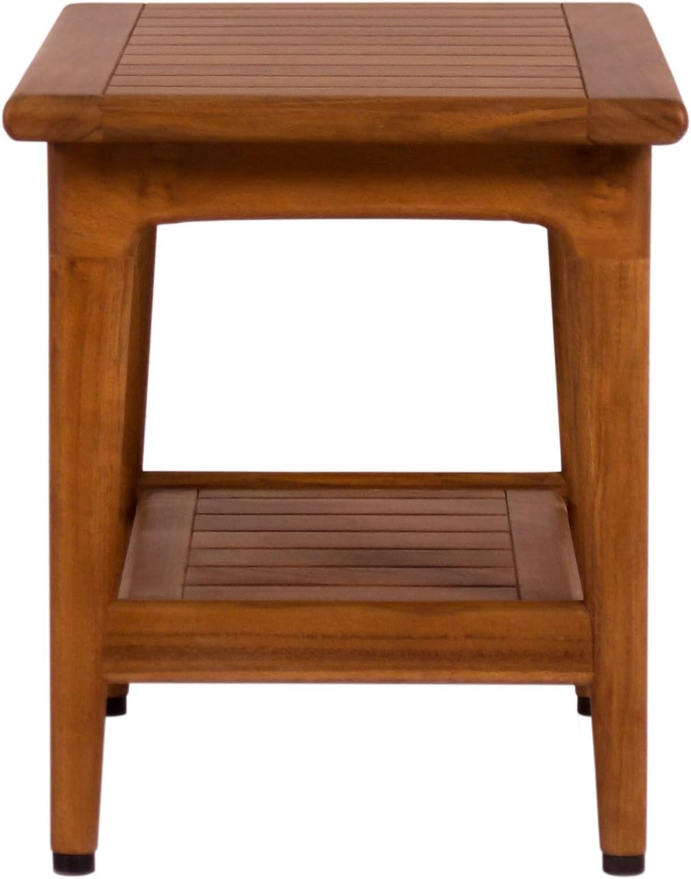 Teak Shower Bench with Shelf U7229