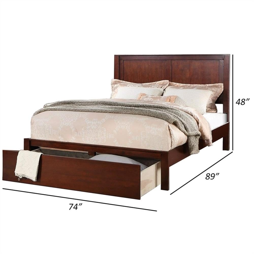California King Panel Bed with Storage Drawers Y224070