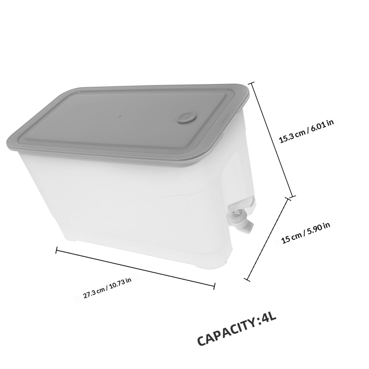 4L Water Jug with Faucet and Lid P895900