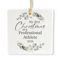 Ceramic 3-inch Square-Shaped Ornament X4123