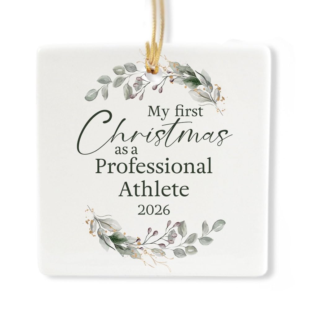 Ceramic 3-inch Square-Shaped Ornament X4123