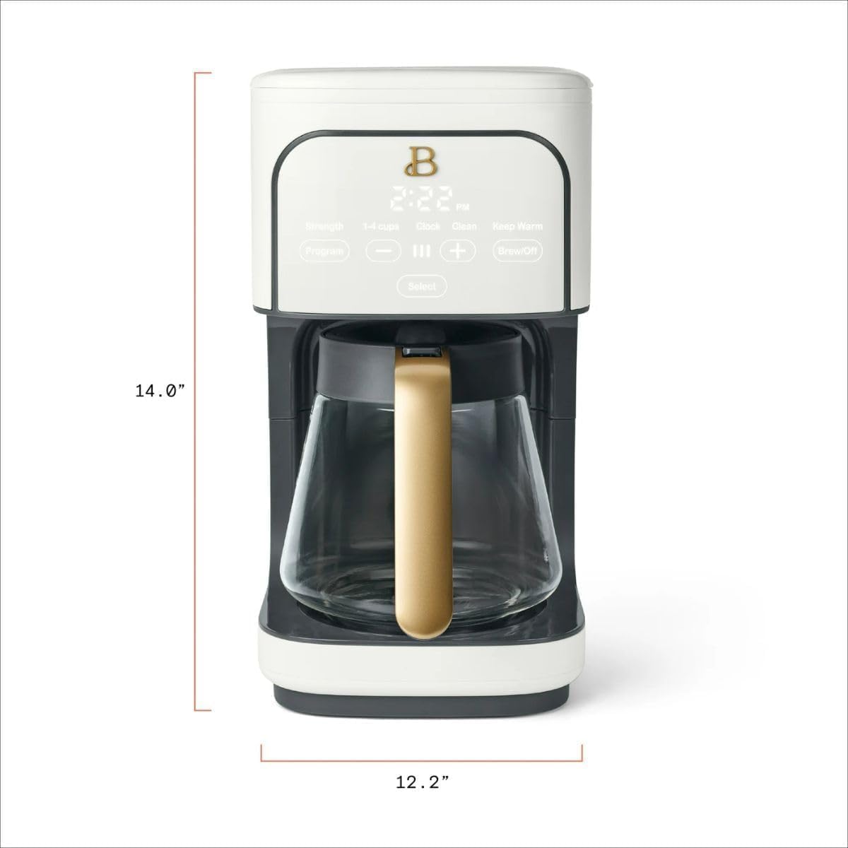 12-Cup Programmable Coffee Maker with Glass Carafe Z17892