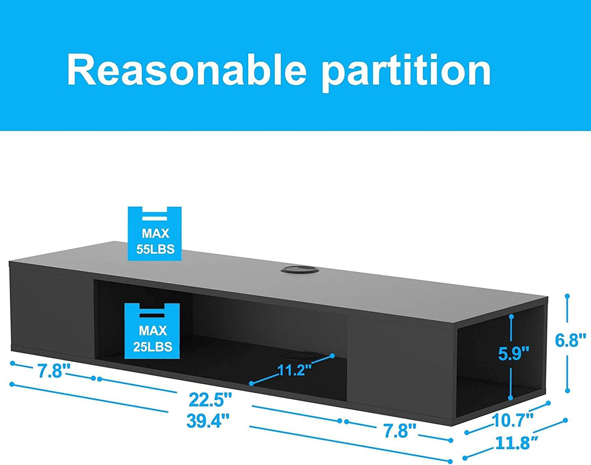 39.4" Floating TV Stand with Storage Z648540