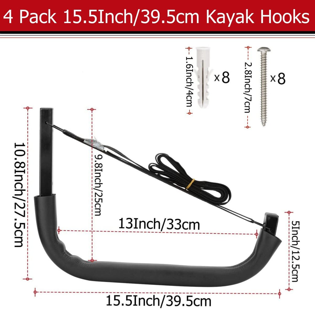 Wall Mount Kayak Storage Hooks F83221