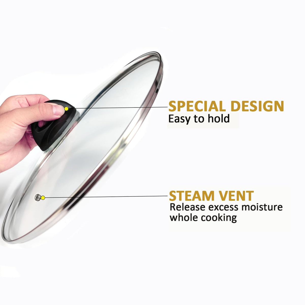 Tempered Glass Lids for Cookware R98088
