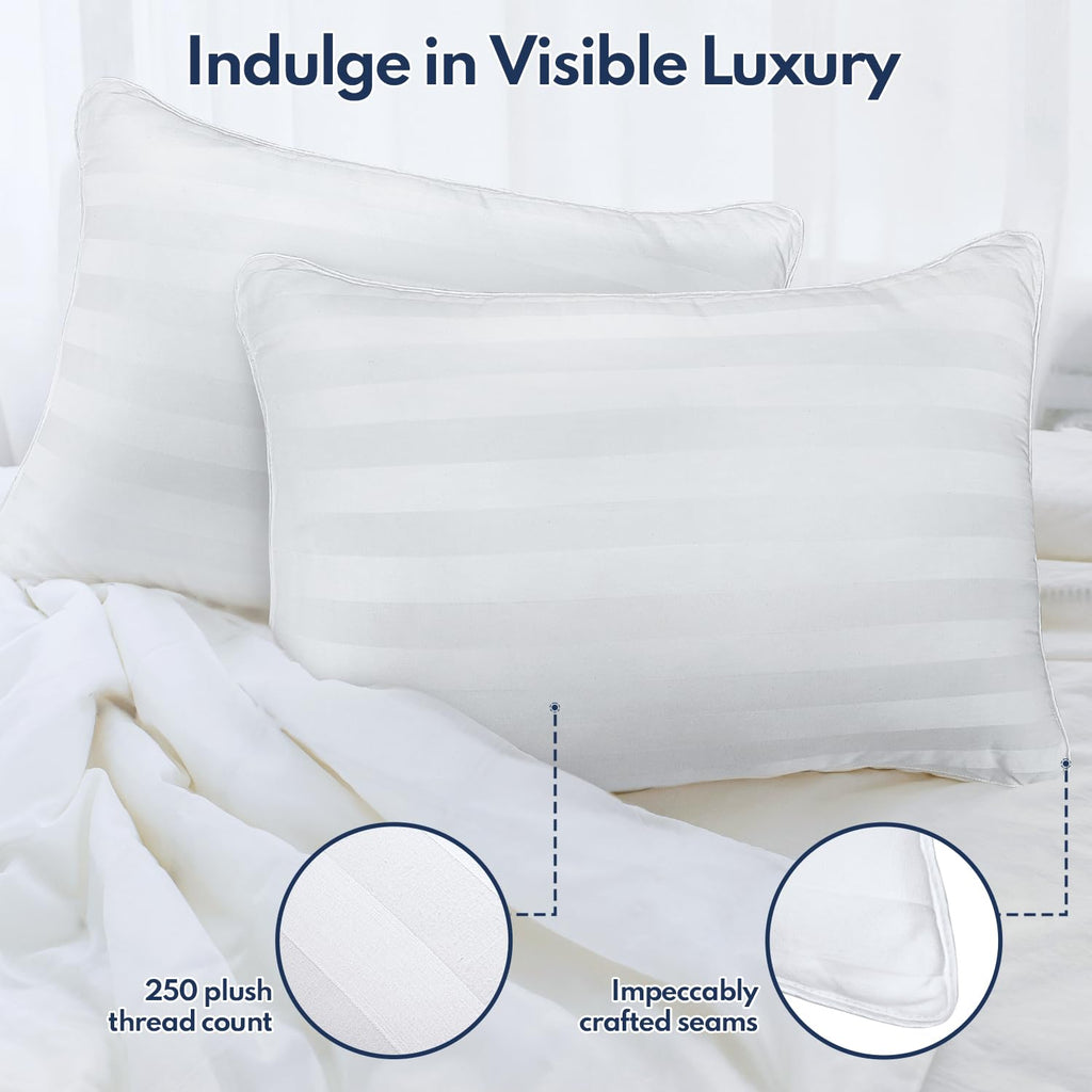 King Pillows Set of 2 Cooling Down Alternative Medium Firm I548
