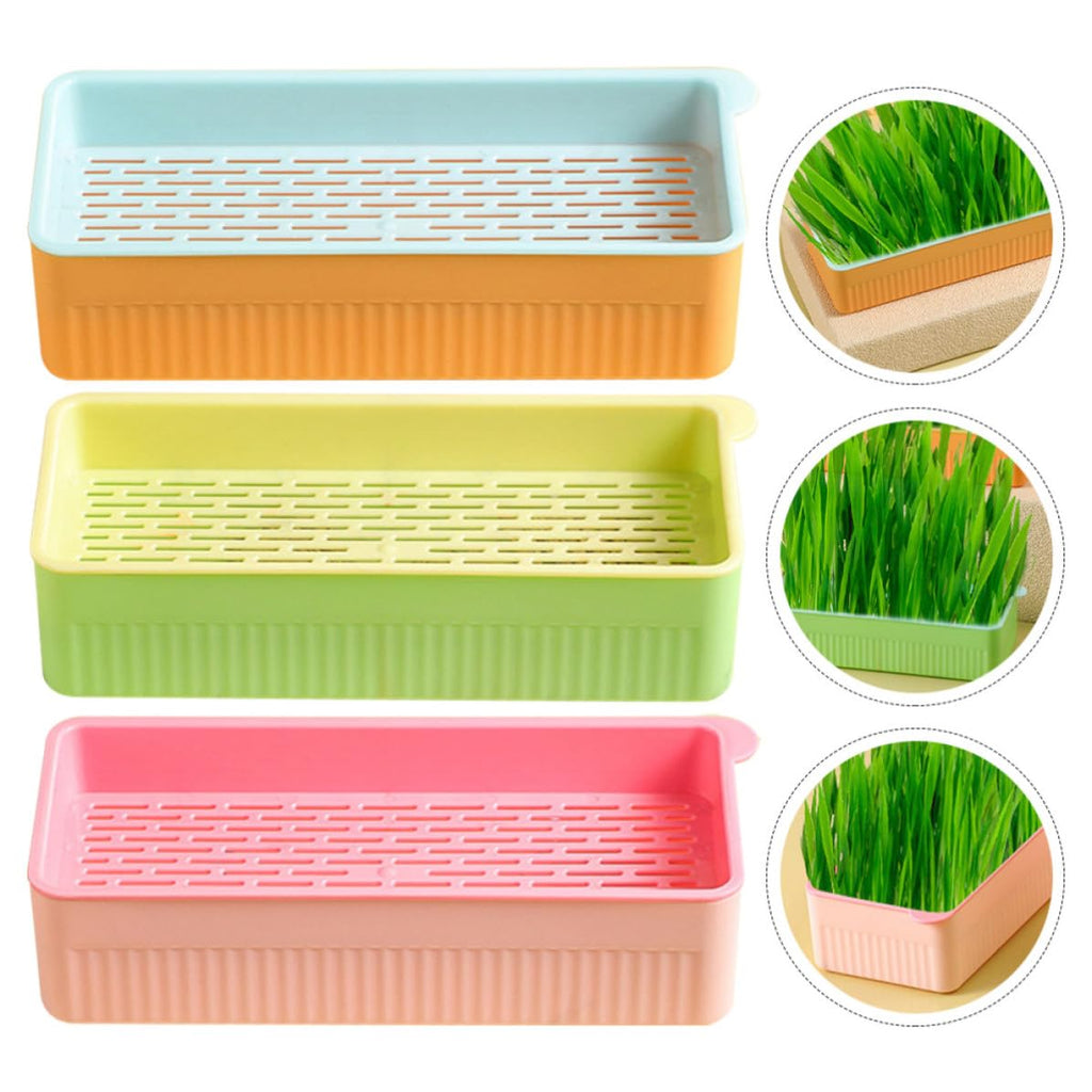 Cat Grass Planter Box Plastic 3 Pack M4986