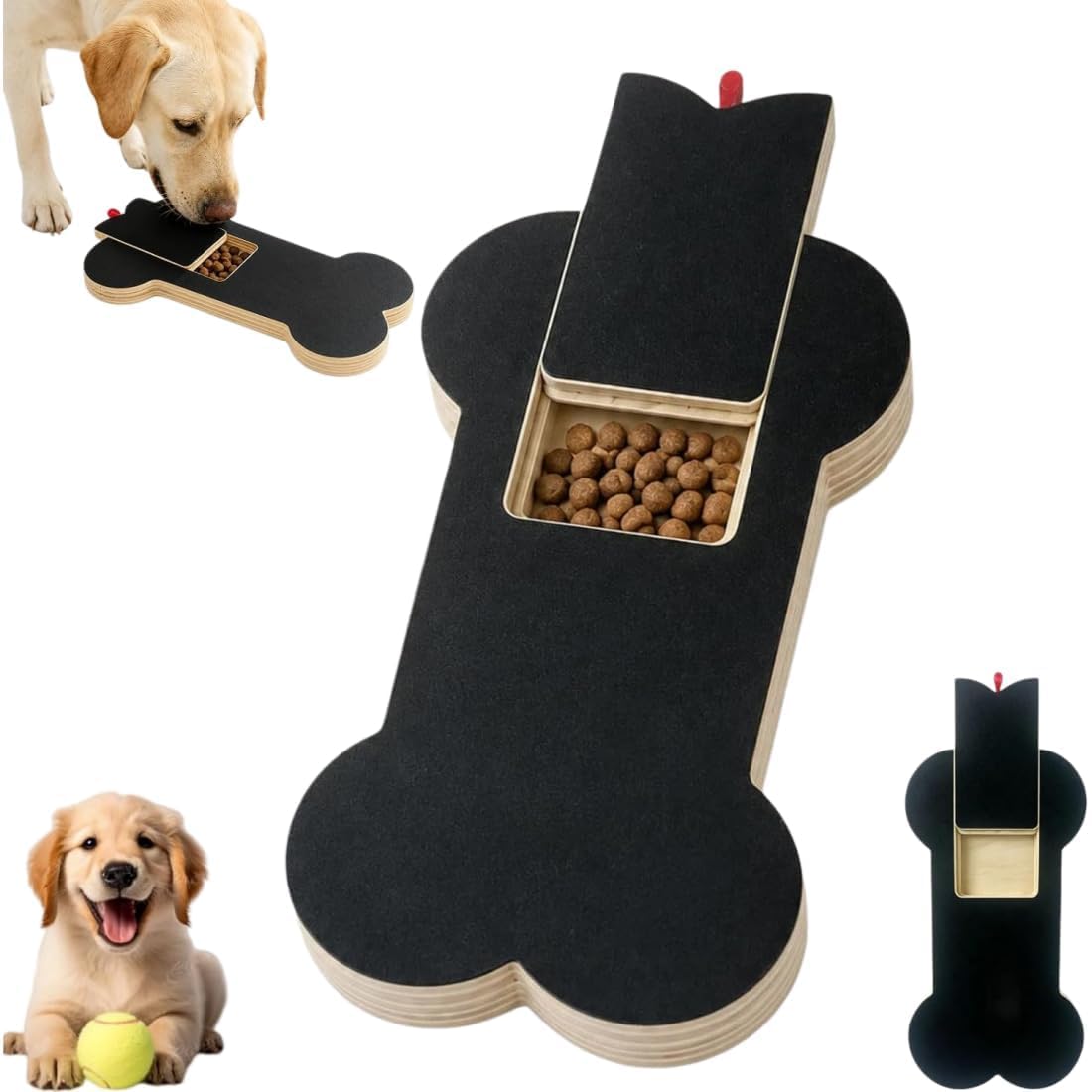 Wooden Dog Nail Scratch Board with Treat Dispenser Z289
