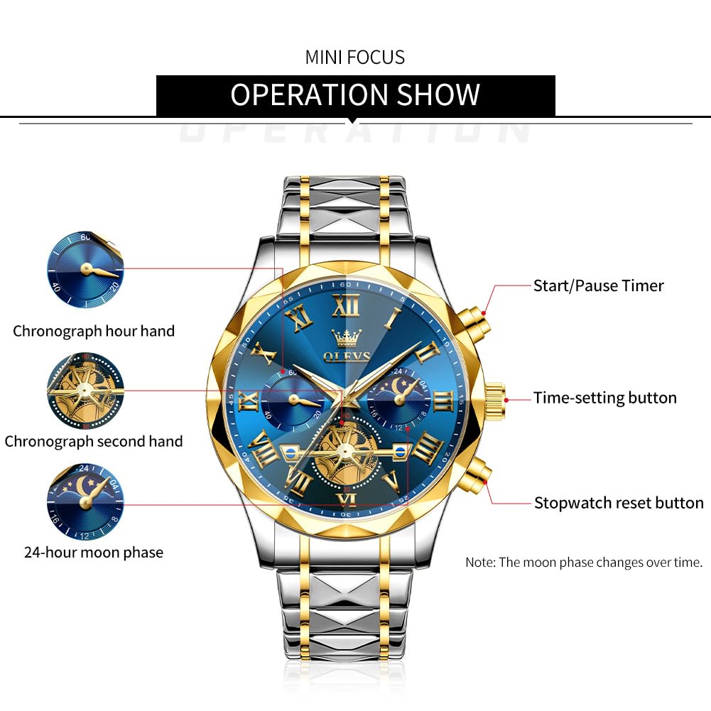 Automatic Moon Phase Dress Wristwatch H654360
