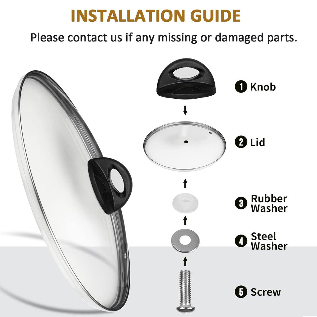 Tempered Glass Lids for Cookware R98088