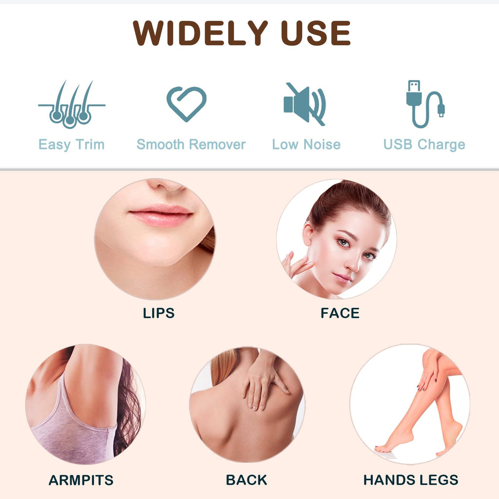 Womens Painless Electric Facial Hair Remover I23706