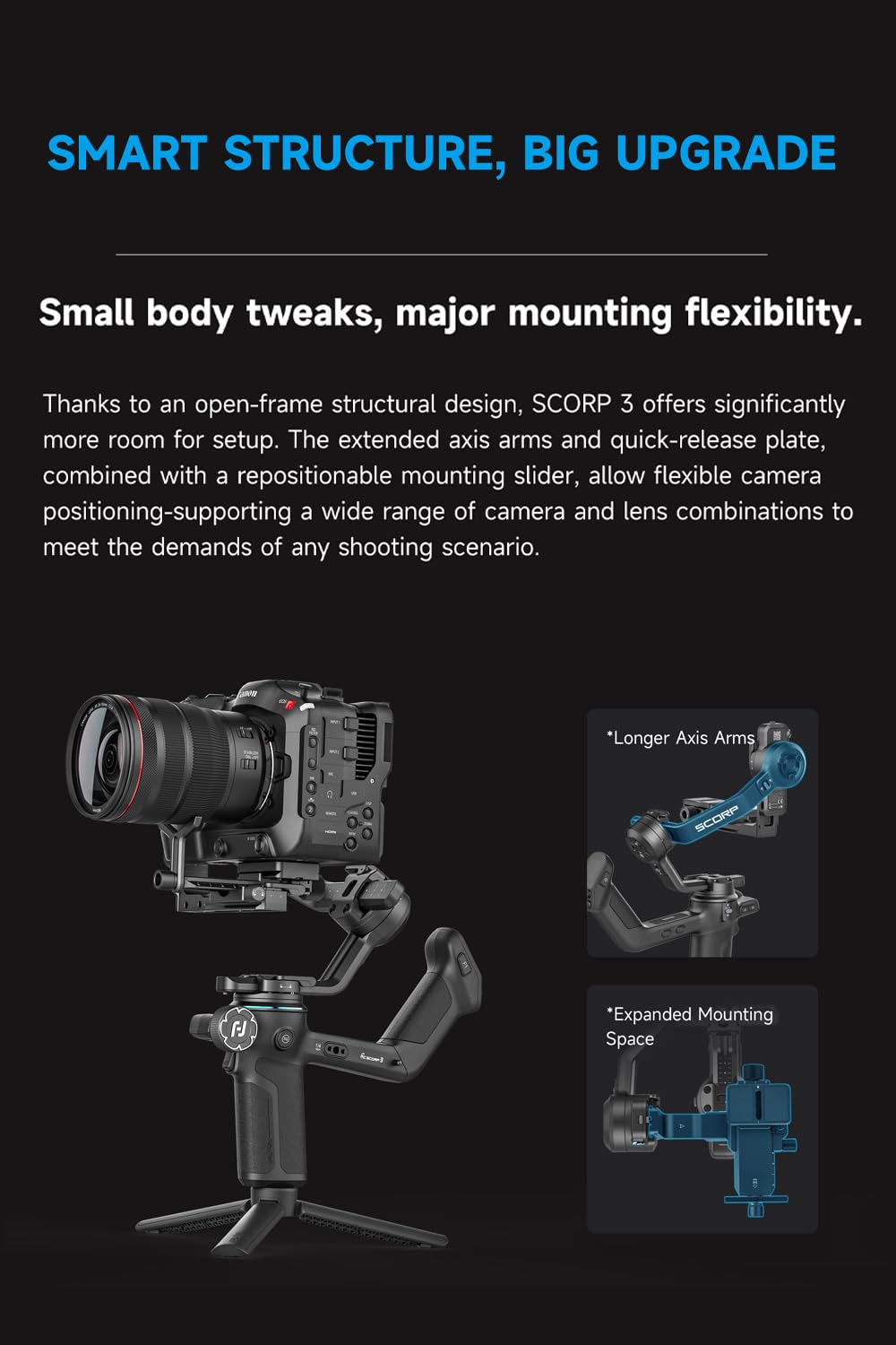 Camera Gimbal Stabilizer with Touch Screen D8177