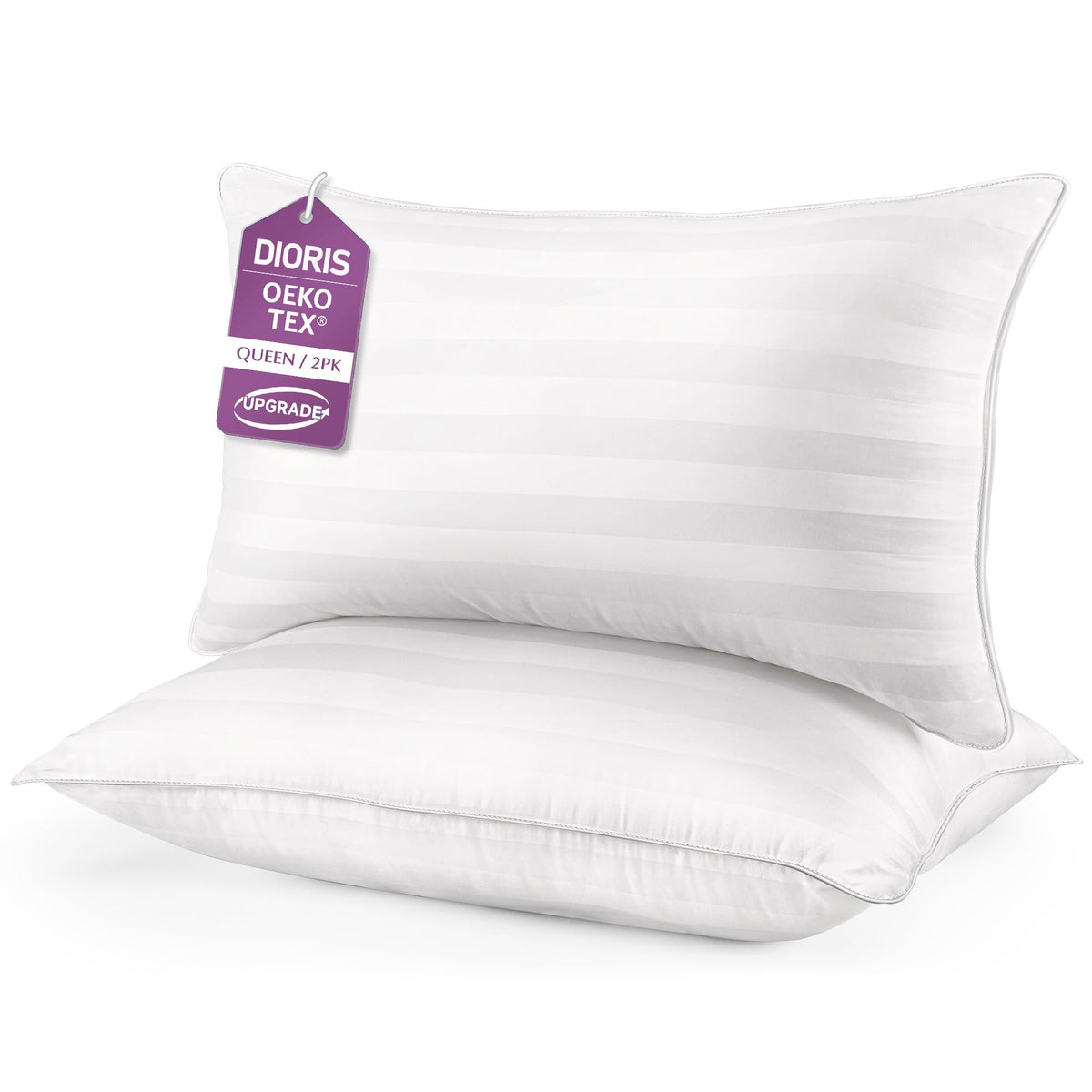 King Pillows Set of 2 Cooling Down Alternative Medium Firm I548