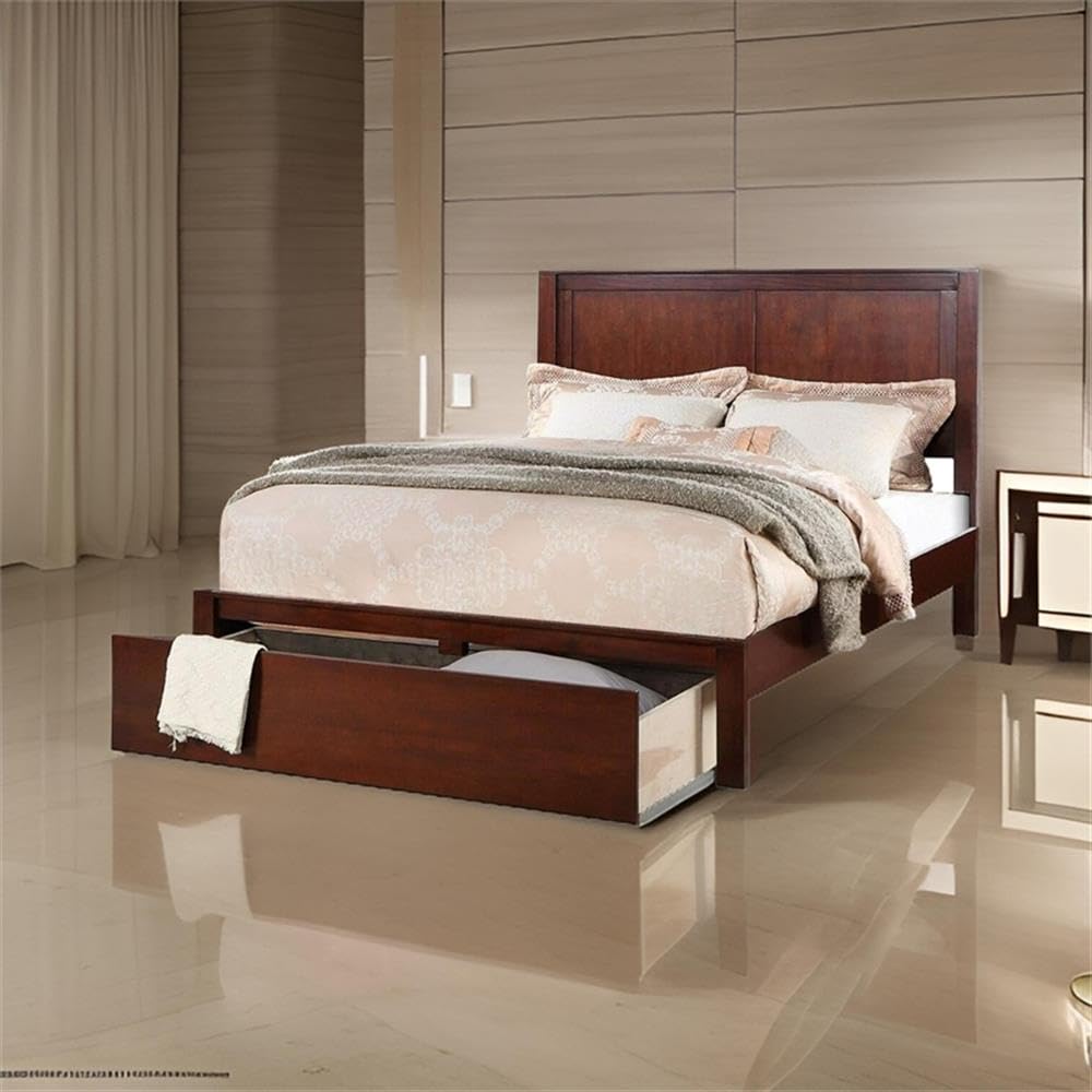California King Panel Bed with Storage Drawers Y224070