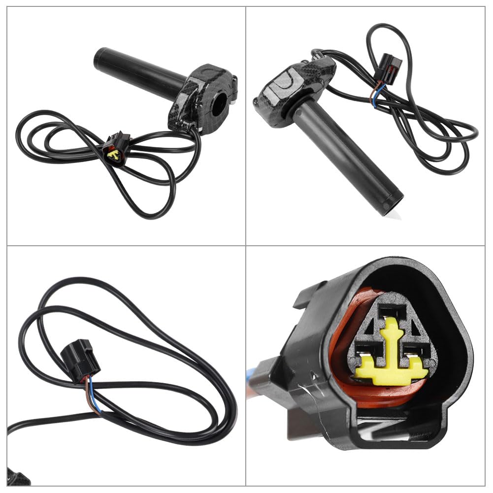 Carbon Fiber Throttle Grips with Throttle Cable X88184