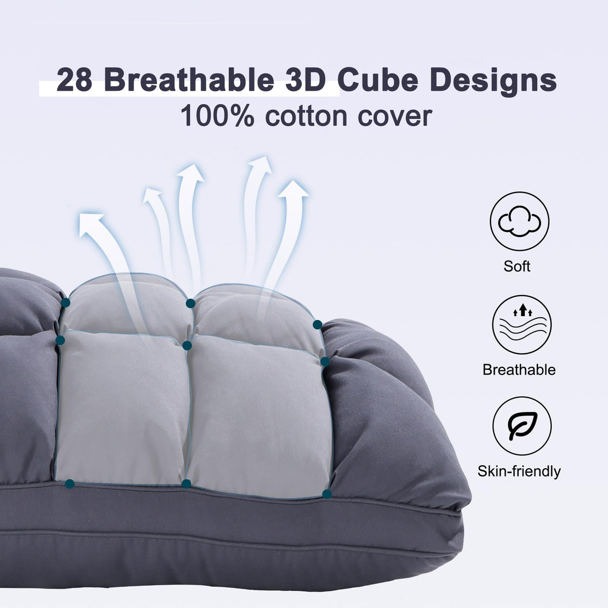 King Size Set of 2 Down Alternative Pillow A701604