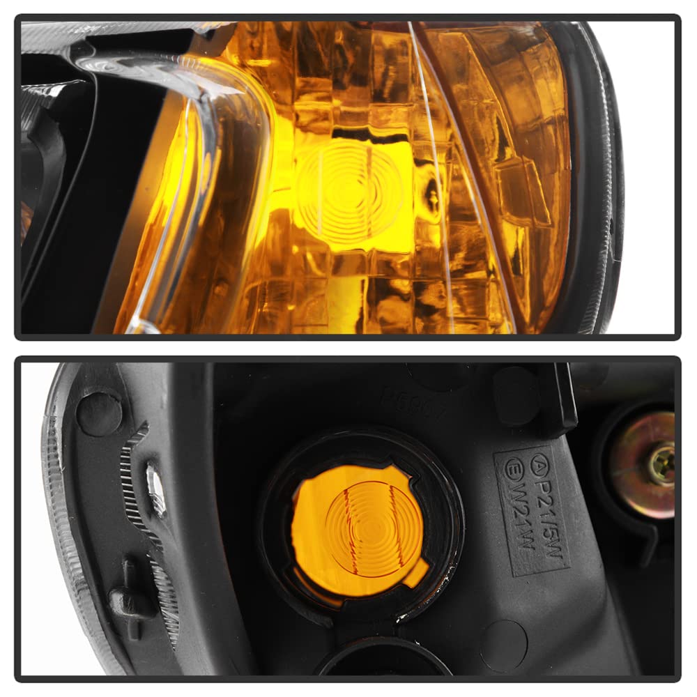 Black Factory Style Headlights Headlamps Left+Right W80782
