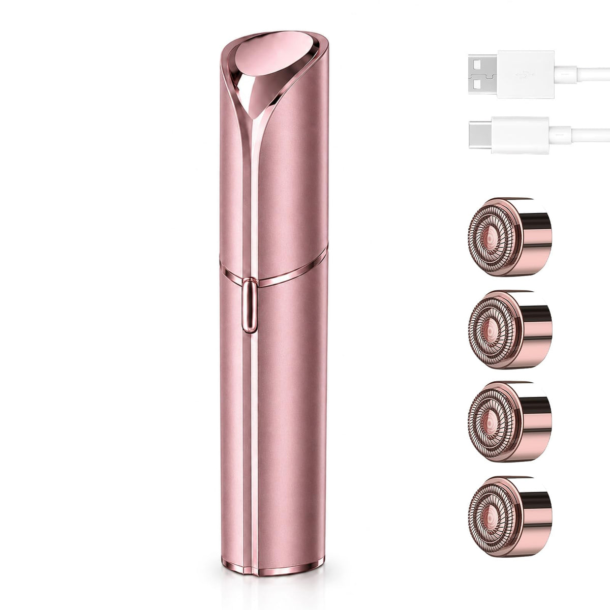 Facial Hair Removal with 4 Replacement Heads V83359