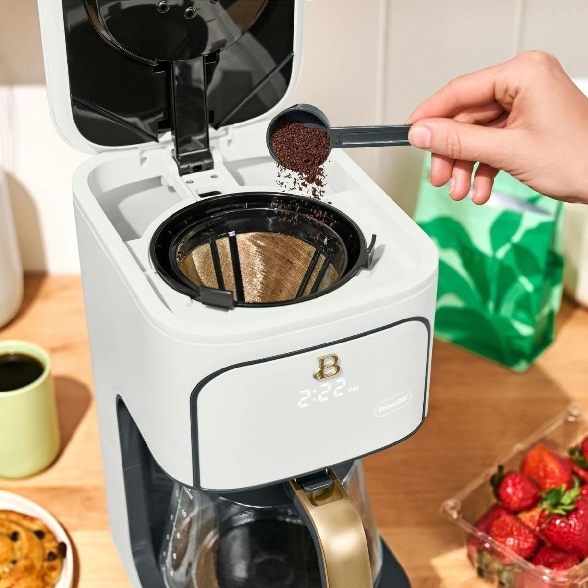 12-Cup Programmable Coffee Maker with Glass Carafe Z17892