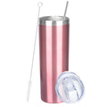 20 oz Stainless Steel Vacuum Insulated Tumbler with Lid and Straw T4888