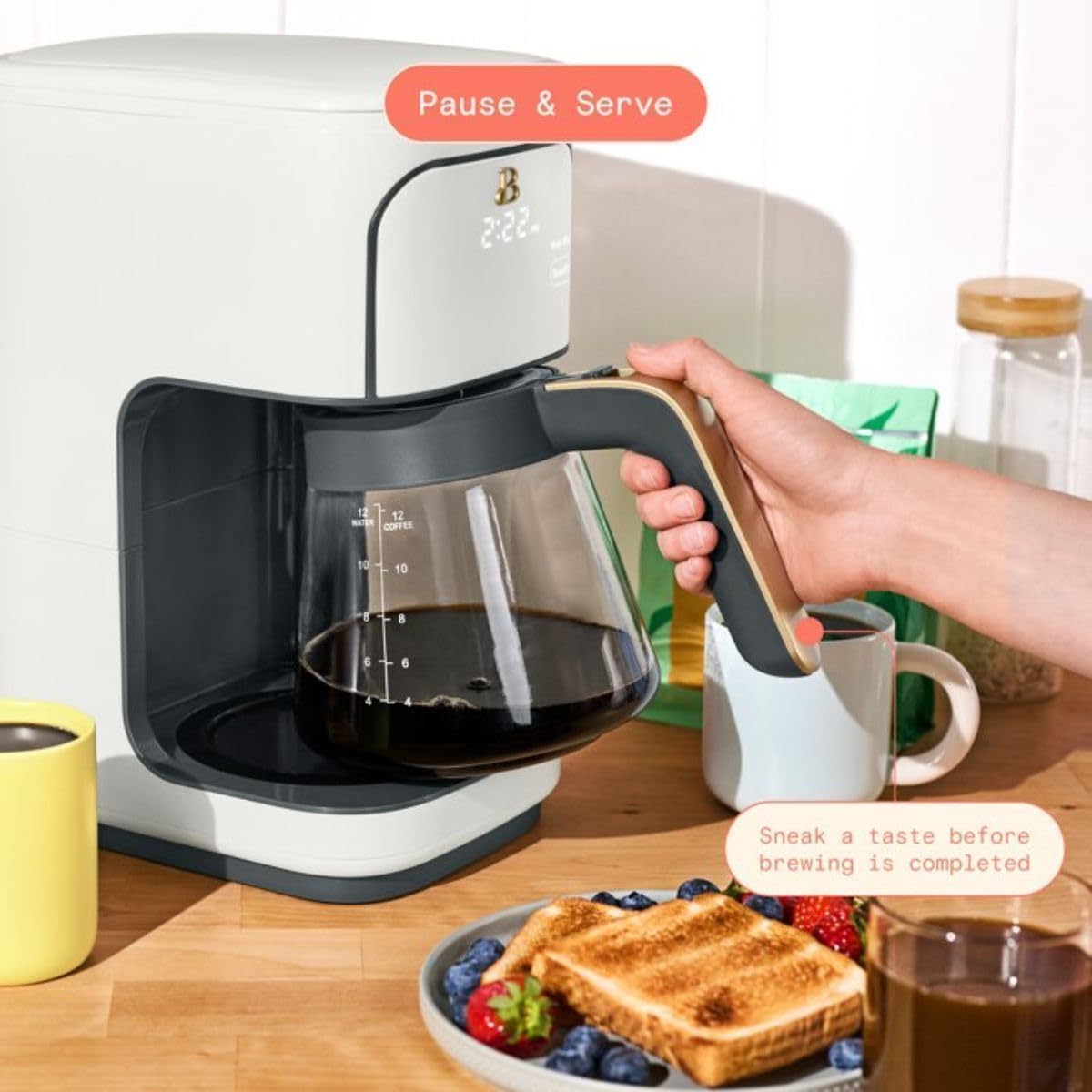 12-Cup Programmable Coffee Maker with Glass Carafe Z17892