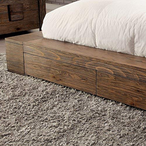 California King Walnut Platform Bed I510680