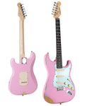 39" Pink & Blue Electric Guitar F833