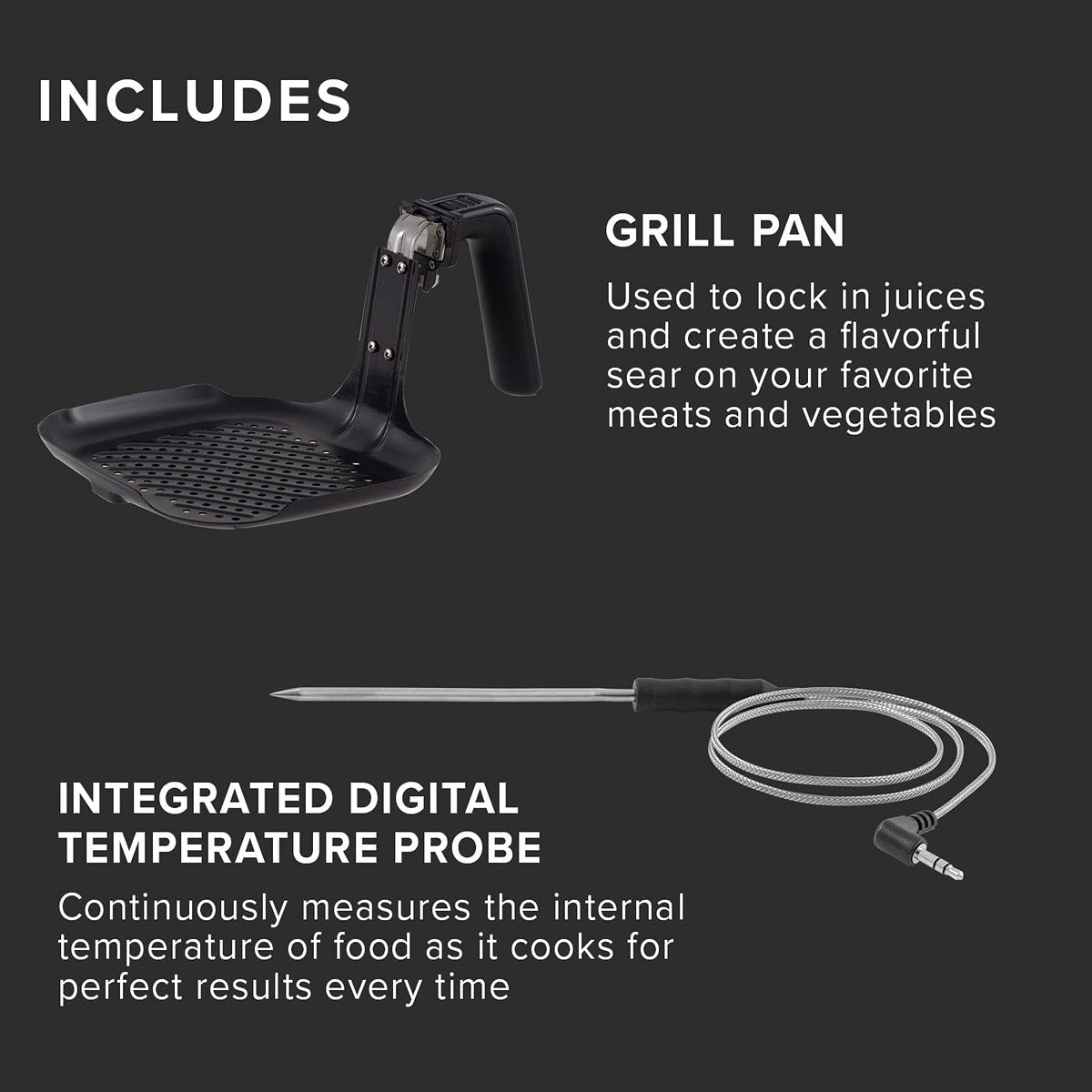 6-Quart Digital Air Fryer with Probe M213
