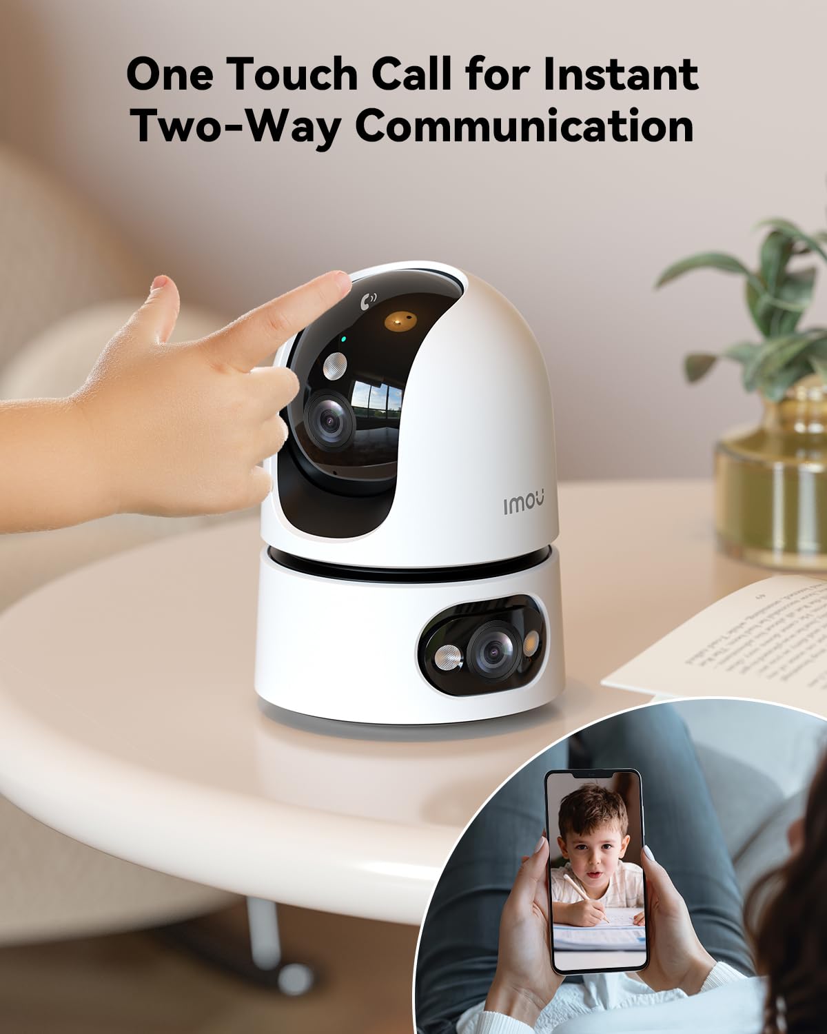 6MP Indoor Security Camera Dual-Lens 360° Pan-Tilt Color Night Vision G20622