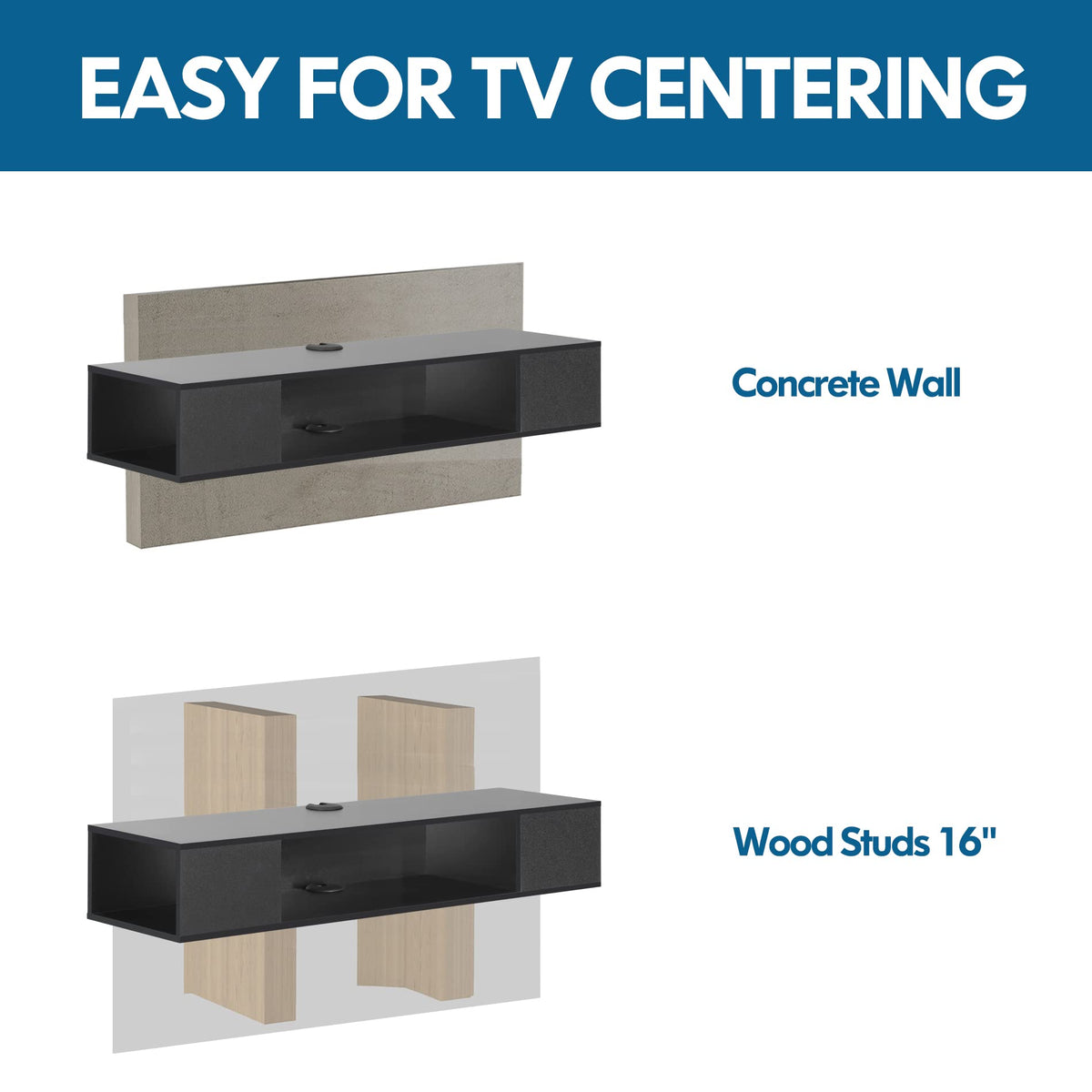 39.4" Floating TV Stand with Storage Z648540