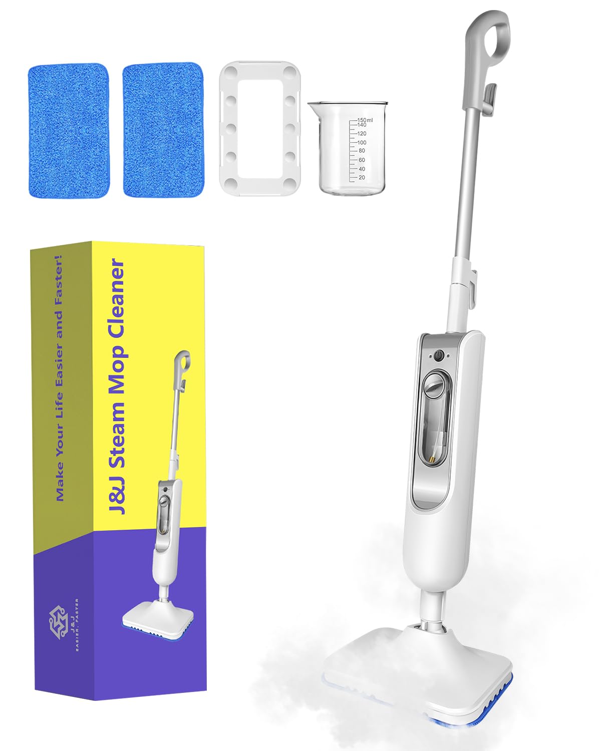 1500W Steam Mop for Hardwood and Tile B47103