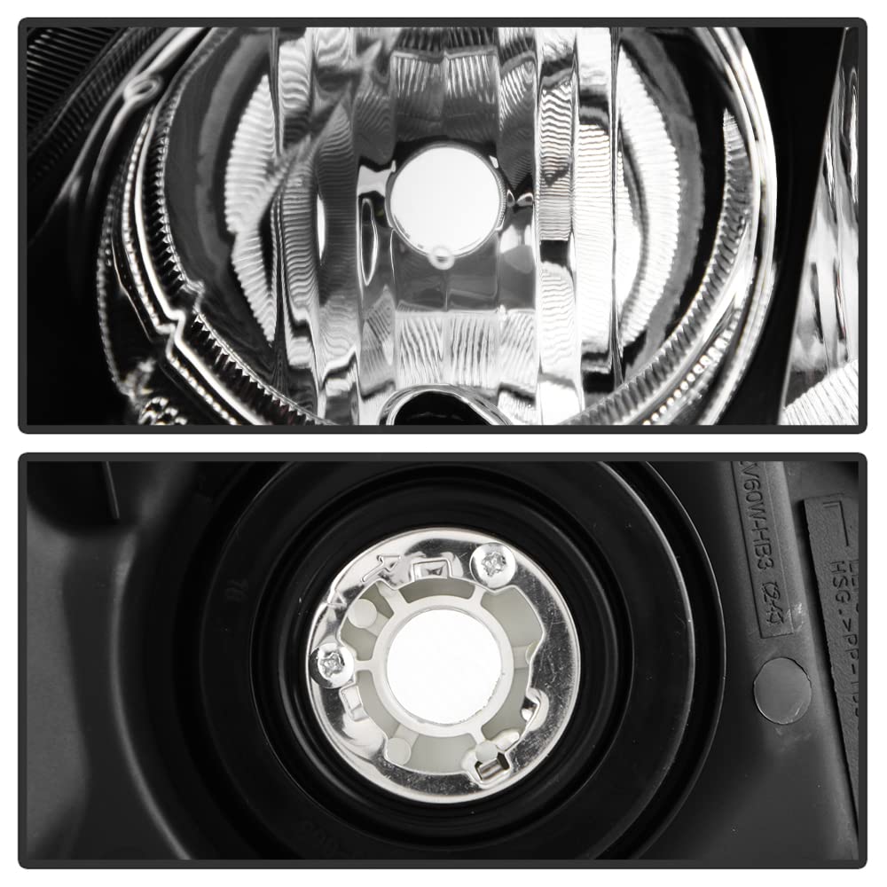 Black Factory Style Headlights Headlamps Left+Right W80782