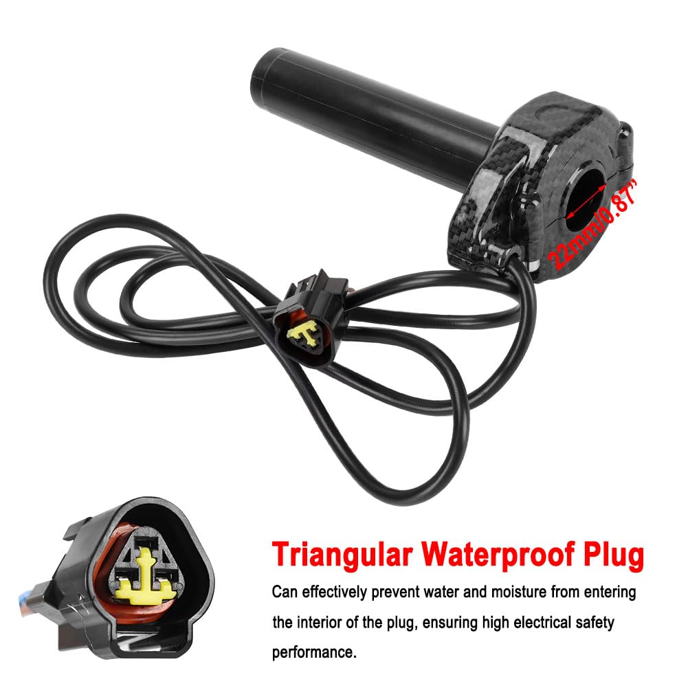 Carbon Fiber Throttle Grips with Throttle Cable X88184