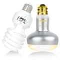 100W Reptile Heat Lamp Bulb and 26W 10.0 UVB Reptile Light Combo Pack B6141