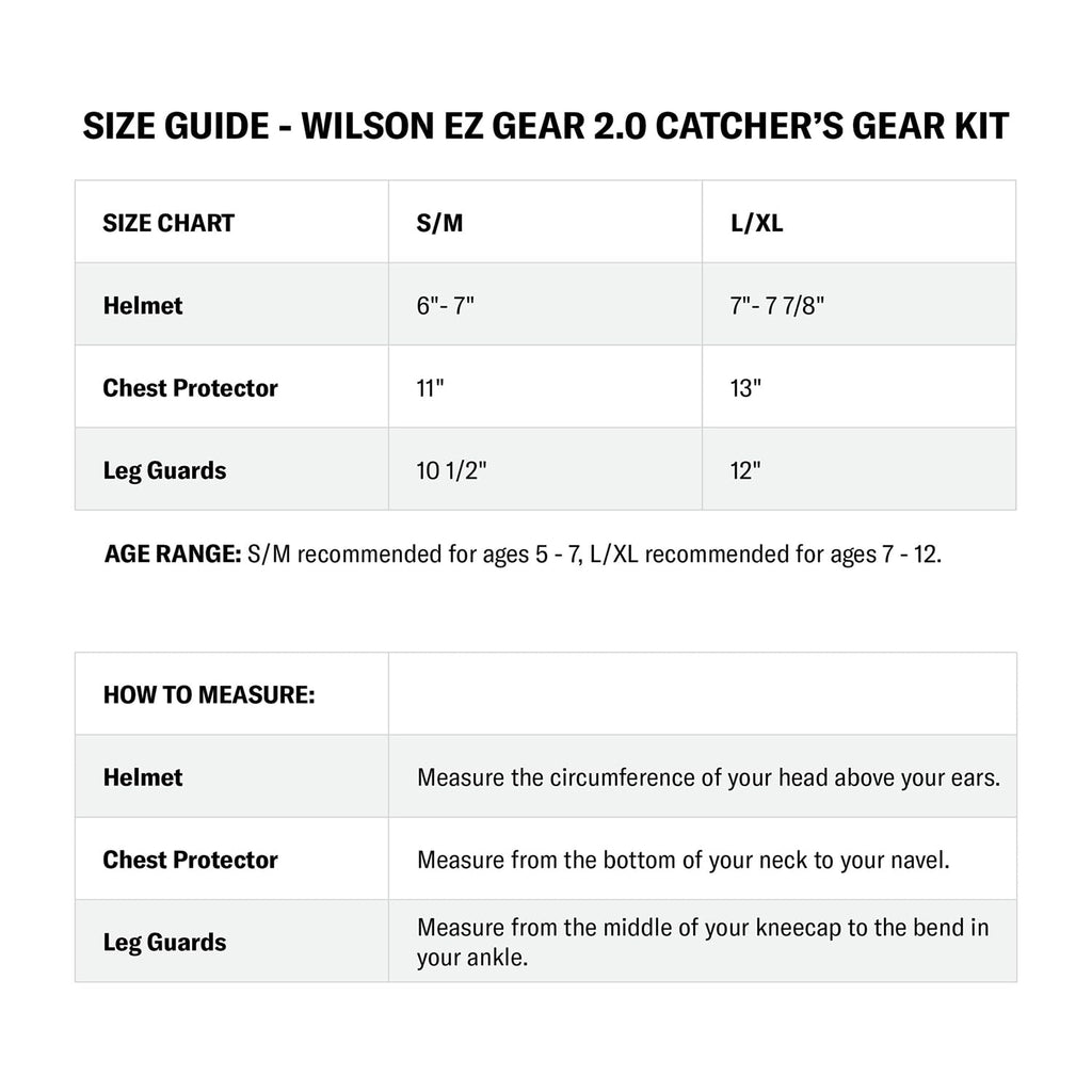 Catcher's Gear Kit Black Small/Medium S7075