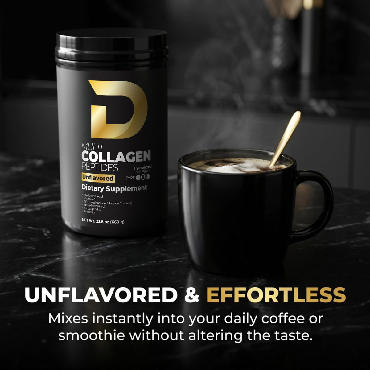 Multi Collagen Peptides Powder Unflavored 30 Servings A839761