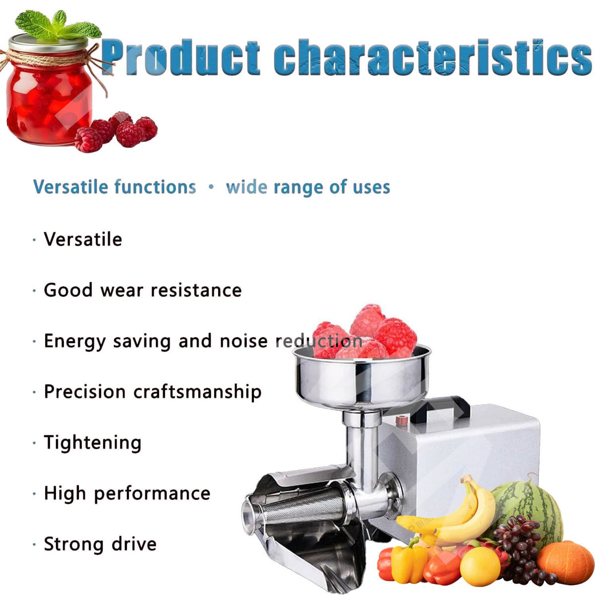 450w Stainless Steel Electric Tomato Strainer Machine A690
