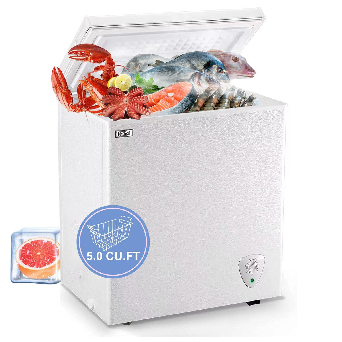 White 5.0 Cu.Ft Chest Freezer B435935