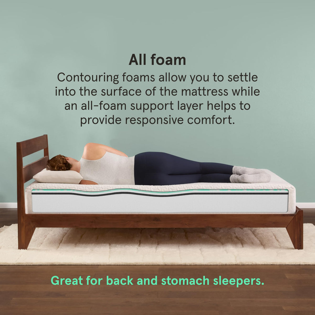 Firm 6" Adaptive Foam Twin Mattress C485487