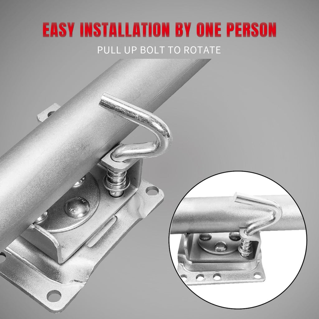 1000 lbs Swivel Boat Trailer Jack with Wheel V645