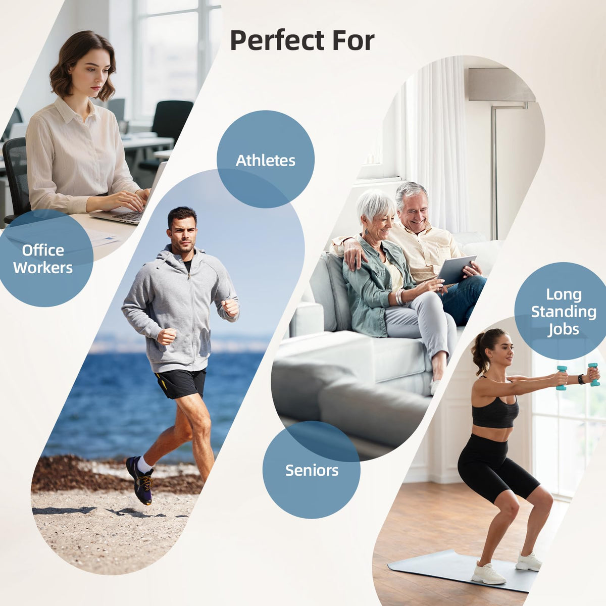 Air Compression Leg Massager with Heat T7006