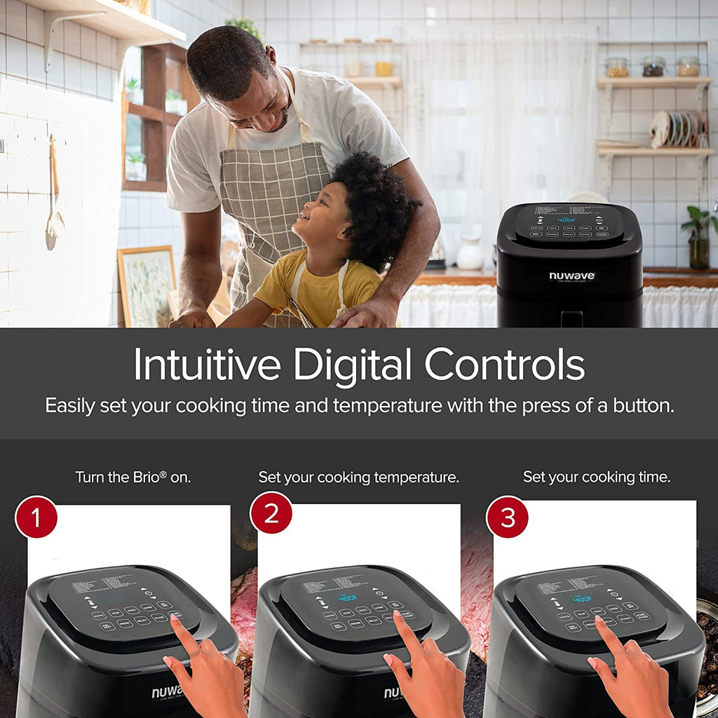 6-Quart Digital Air Fryer with Probe M213