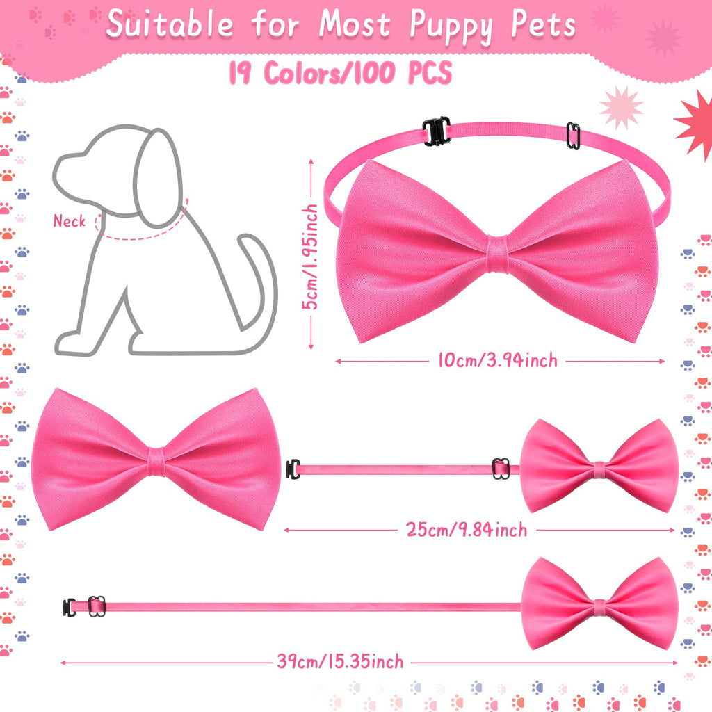 200 Pcs Adjustable Dog Bow Ties H570