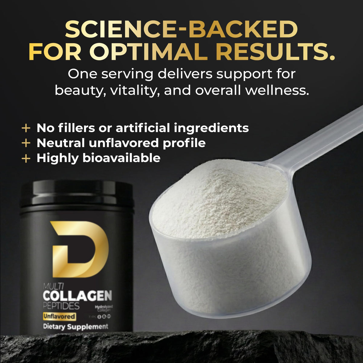 Multi Collagen Peptides Powder Unflavored 30 Servings A839761