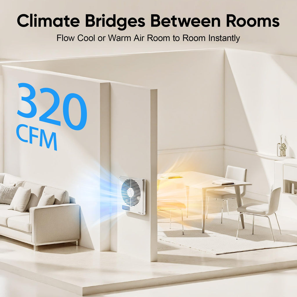 8" Room to Room Air Transfer Fan with Remote K52819