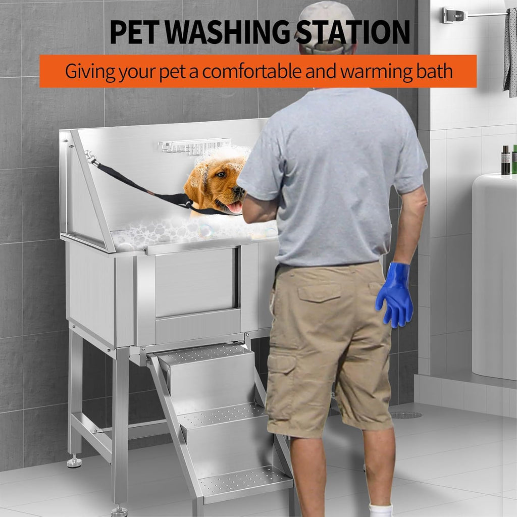 Stainless Steel Dog Grooming Station E656170