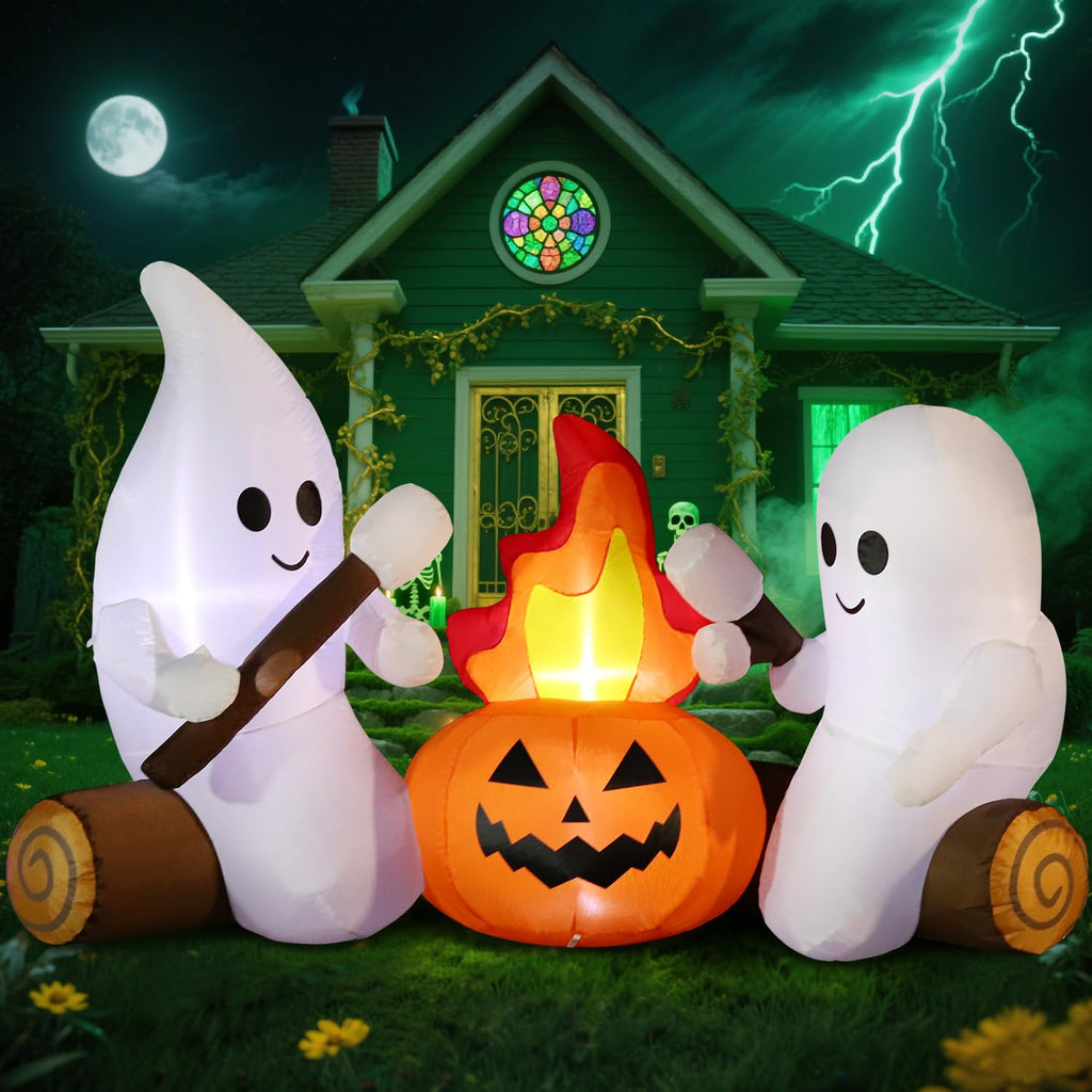 6FT Inflatable Halloween Decorations with Built-in LEDs V517
